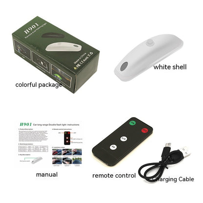 Car Remote Pilot Light Rain Fog Weather Anti-collision Help Strobe Light