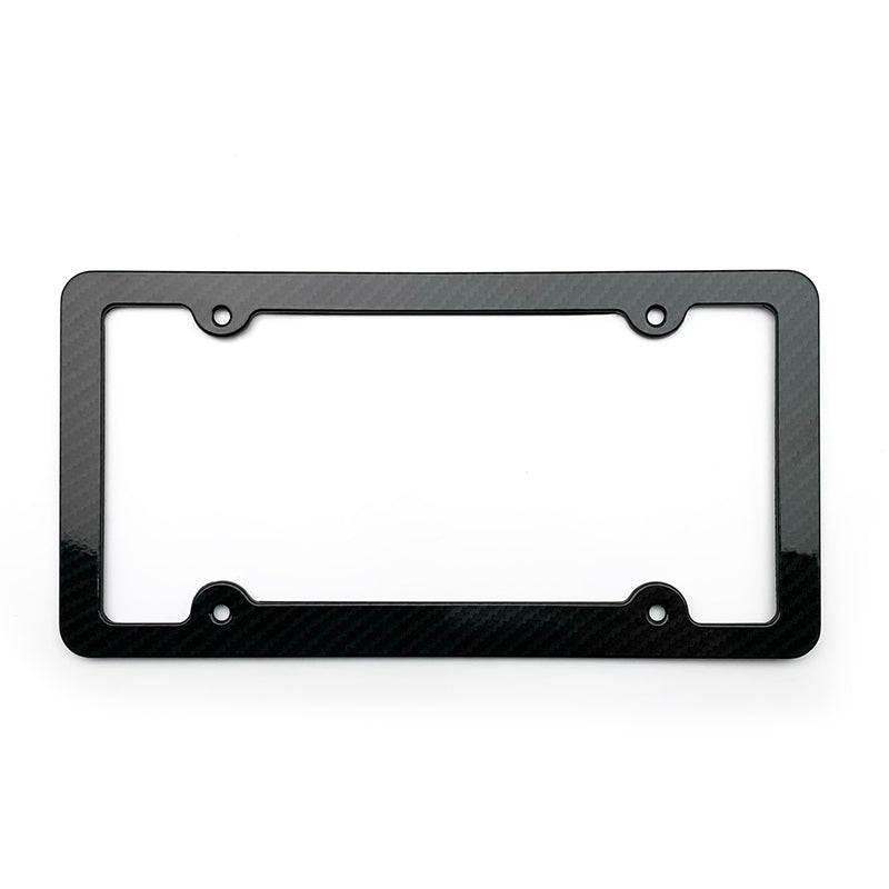 New American carbon fiber license plate frame