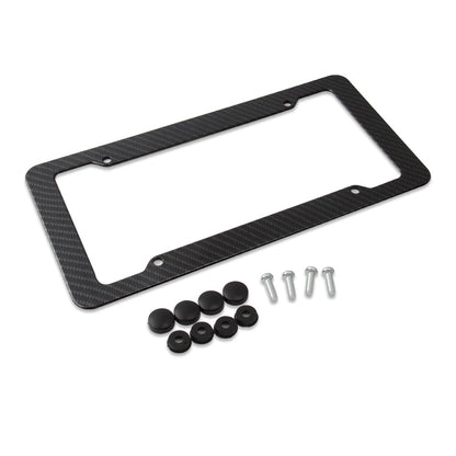 New American carbon fiber license plate frame