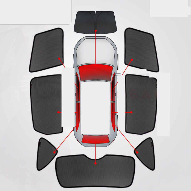 Heat Insulated Front Window And Rear Sunshade