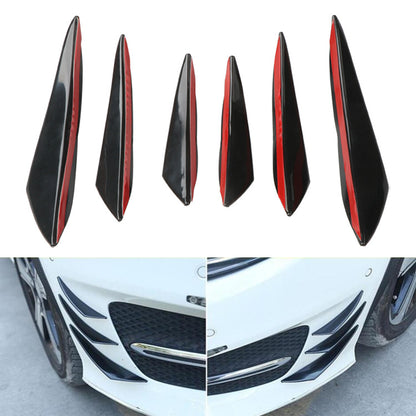 Carbon fiber modified front bumper spoiler