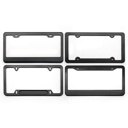 New American carbon fiber license plate frame