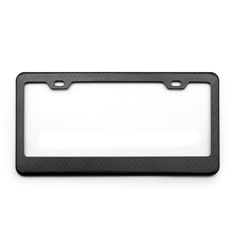 New American carbon fiber license plate frame